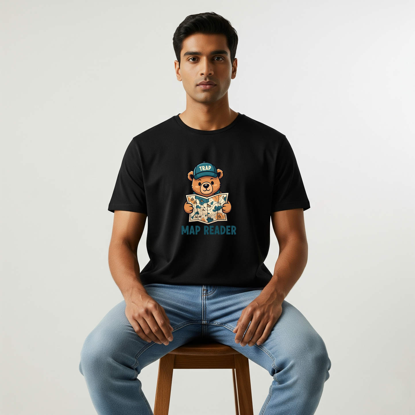 Map Reader & Passport Holder T-shirts — Matching Travel Tees for Wanderlust Couples