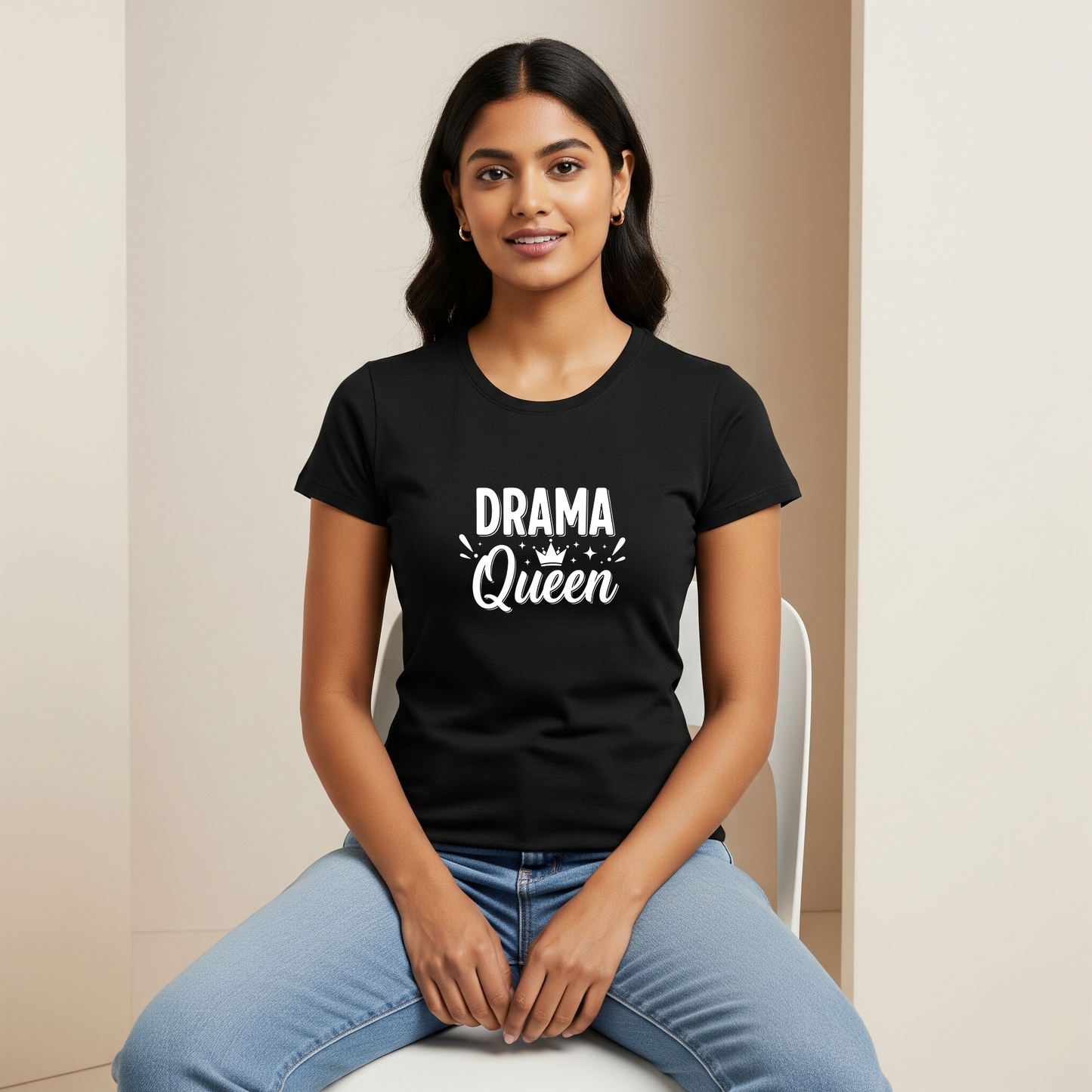 Chill King & Drama Queen T-shirts — Matching Tees for Cool Guys & Sassy Girls