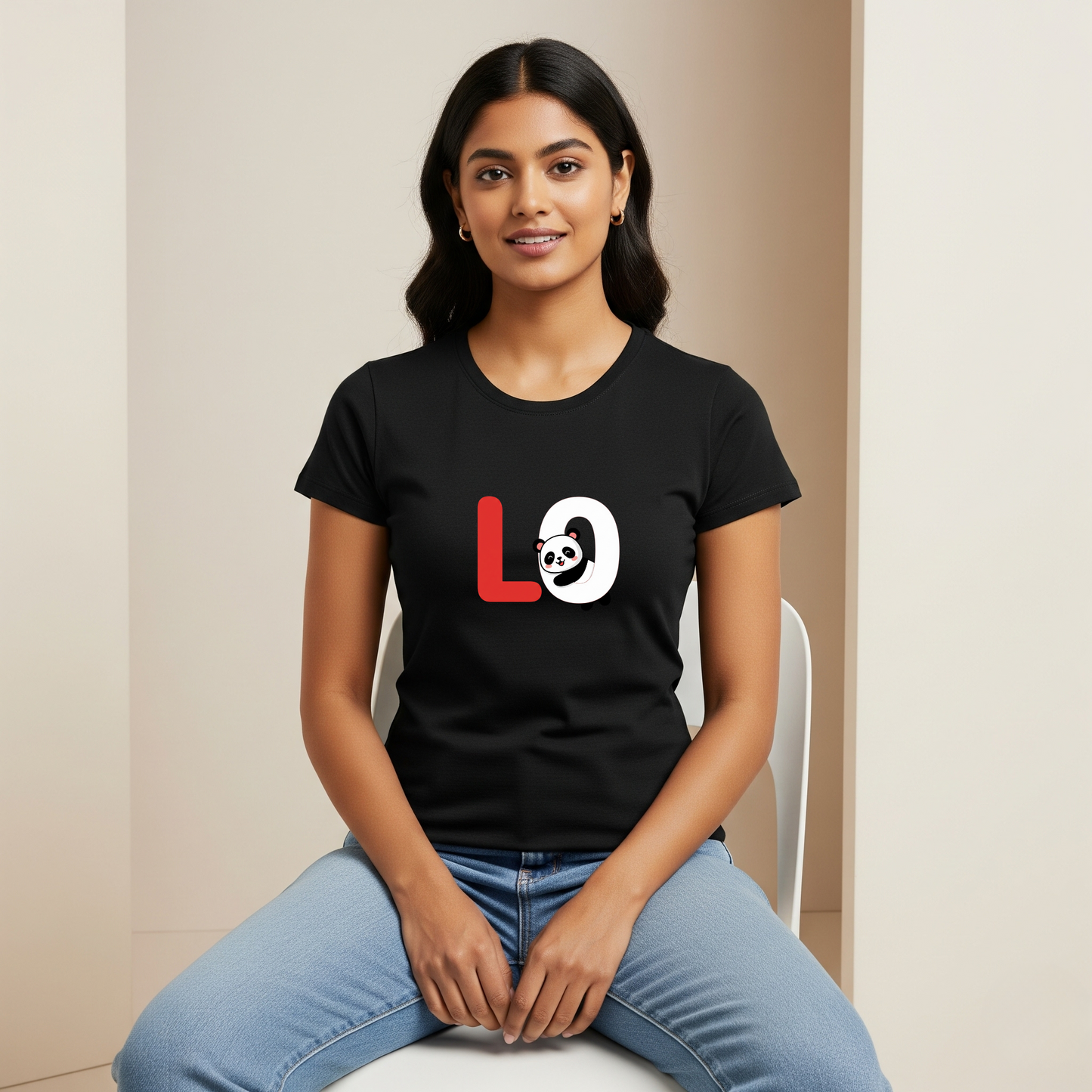 LO / VE Matching Couple T-shirts — Bold Split LOVE Design for Soulmates