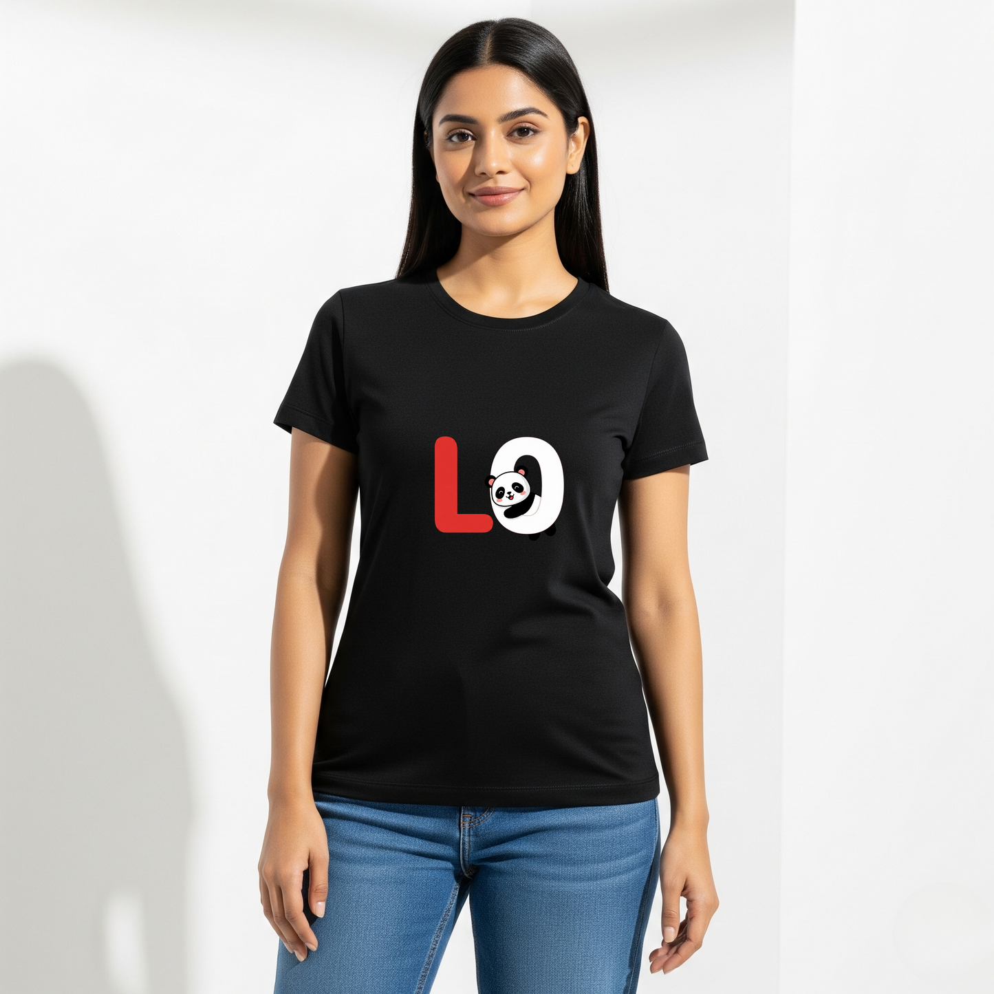 LO / VE Matching Couple T-shirts — Bold Split LOVE Design for Soulmates
