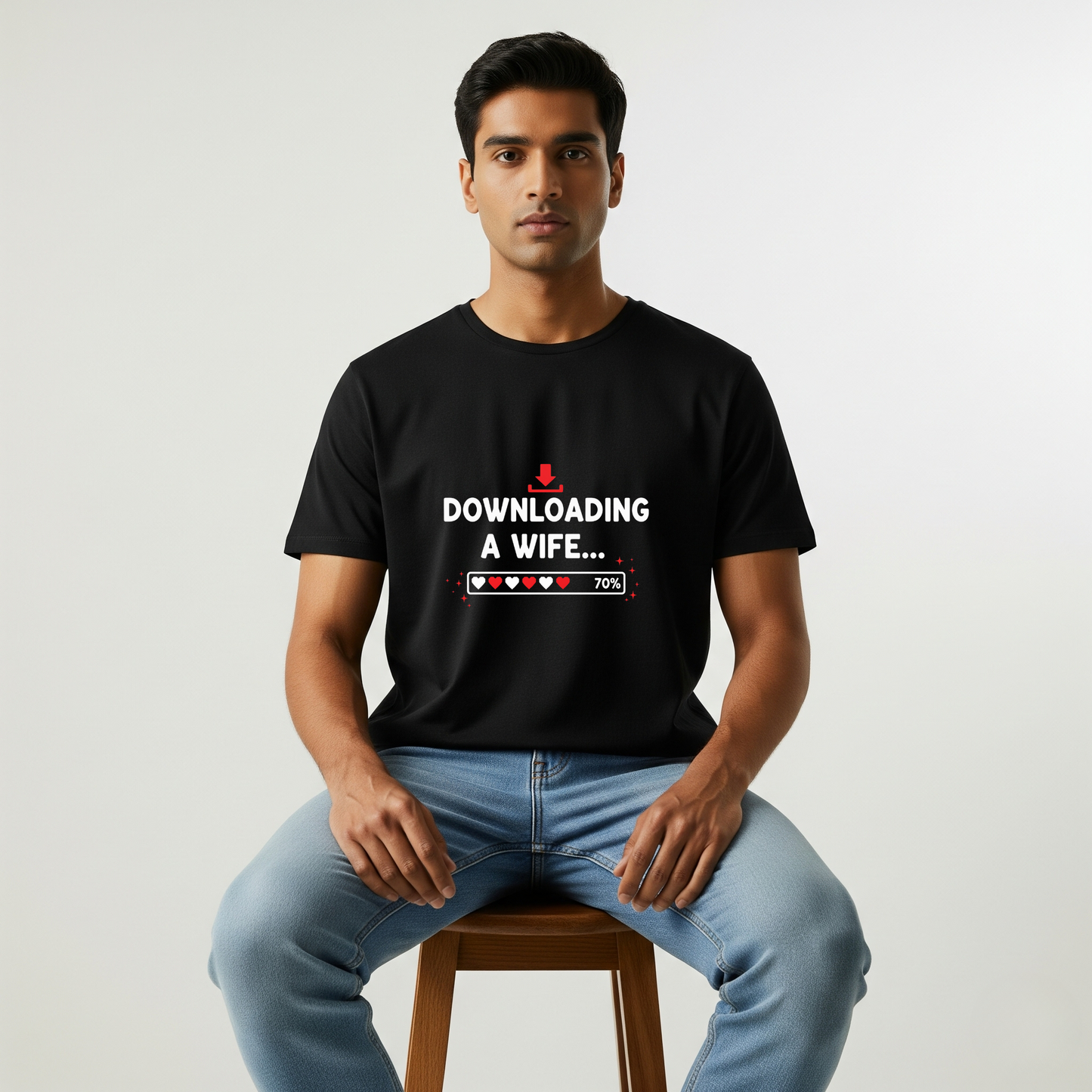 Loading Husband & Downloading Wife T-shirts