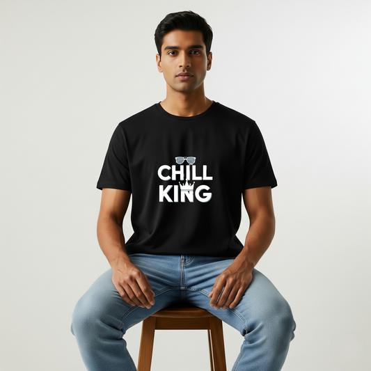 Chill King & Drama Queen T-shirts — Matching Tees for Cool Guys & Sassy Girls