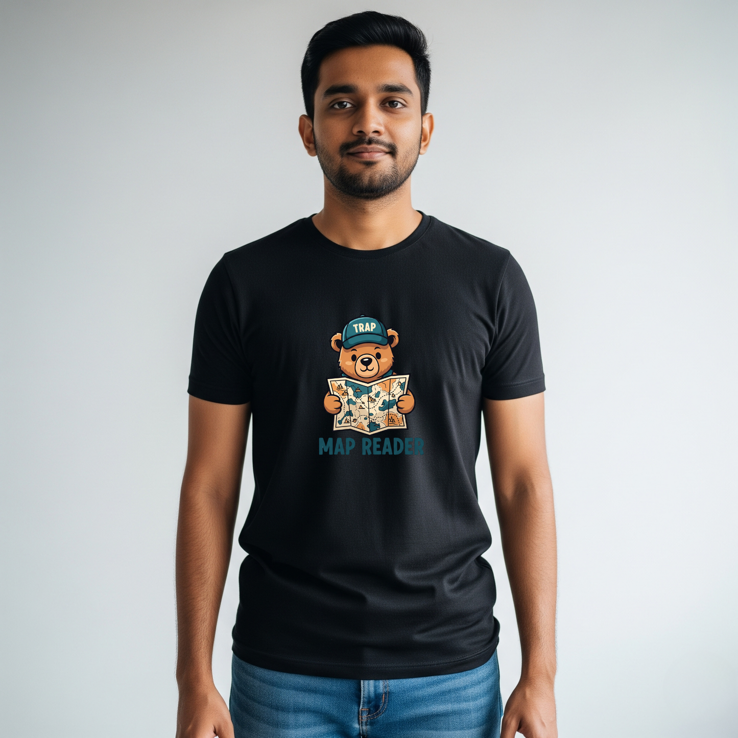 Map Reader & Passport Holder T-shirts — Matching Travel Tees for Wanderlust Couples